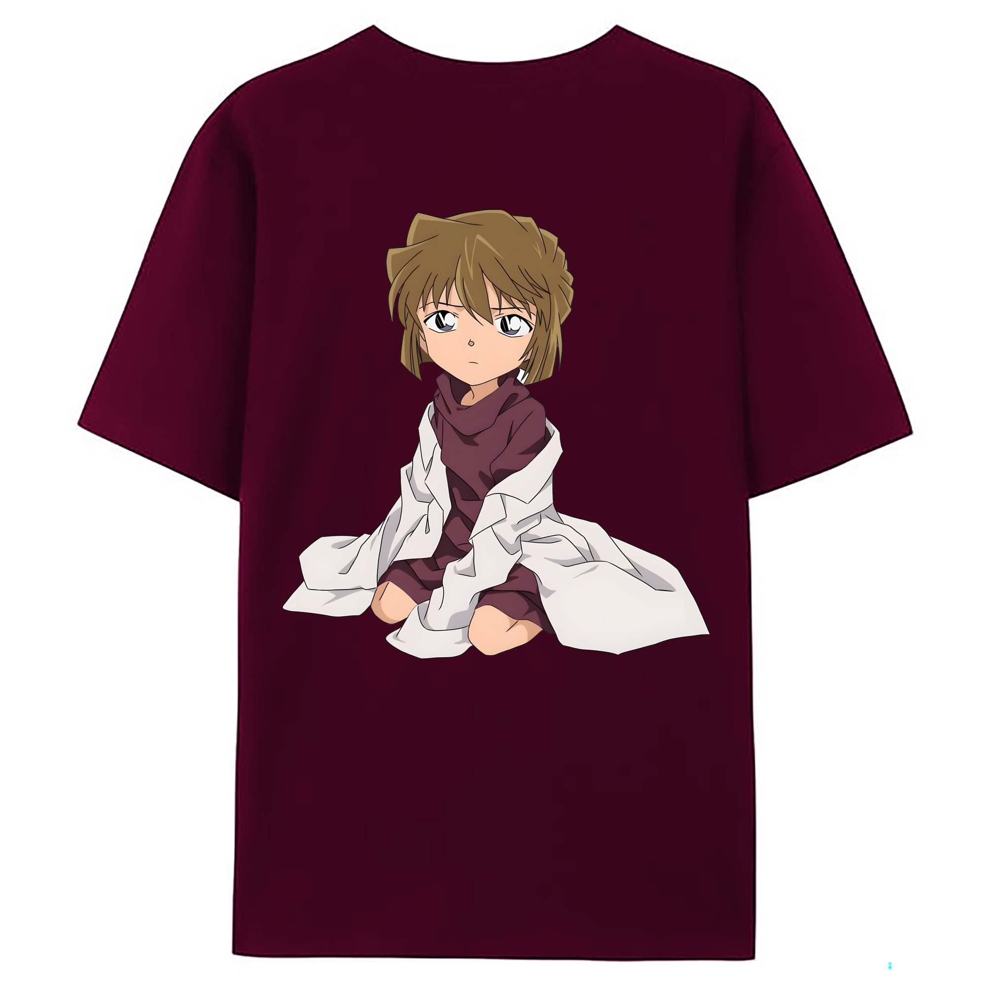 （画像用） 名探偵コナン 灰原 哀 はいばら あい Detective Conan Anita Hailey、Vi Graythorn Haibara Ai レディース半袖Tシャツ(バックプリント)